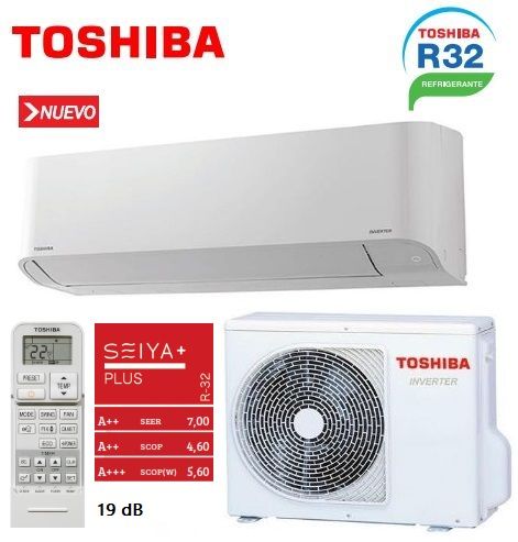 Toshiba Seiya+ 13 – 2838Frig. Inverter A++ R32